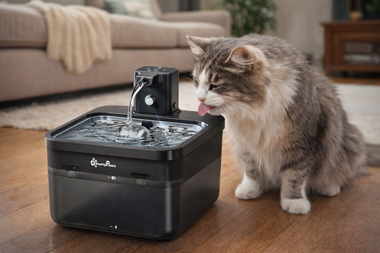Fontaine à eau 2,5 L en acier inoxydable pour chats