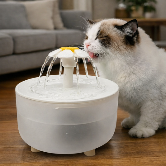 Fontaine à Eau pour Chats 1,2 L – Silencieuse & Filtration USB