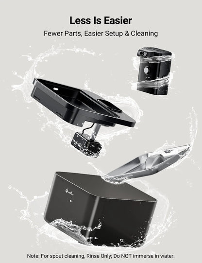 Fontaine à eau 2,5 L en acier inoxydable pour chats