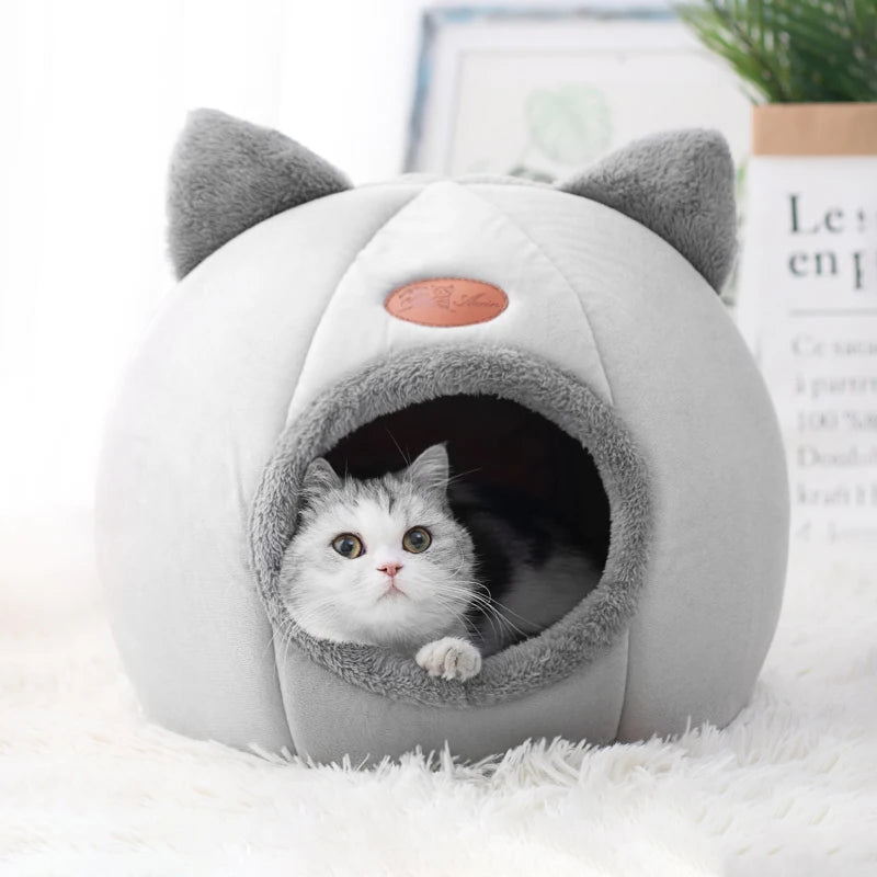 Lit Cocoon Douillet pour Chats – Nid Chaud & Confort d’Hiver