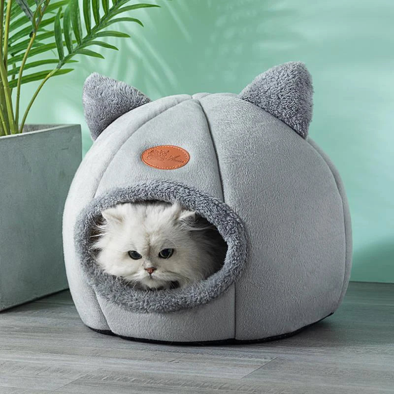 Lit Cocoon Douillet pour Chats – Nid Chaud & Confort d’Hiver