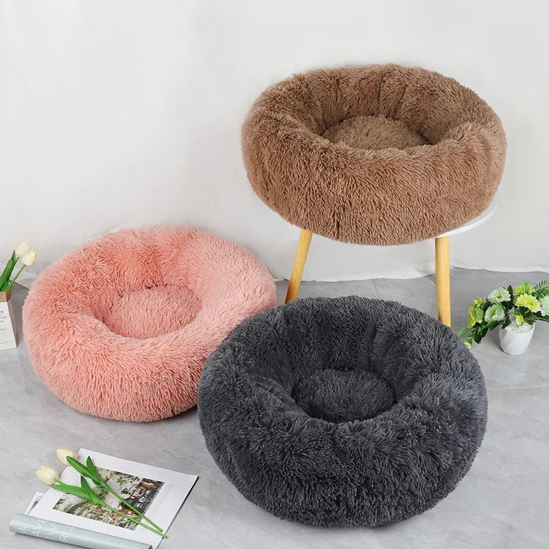Nid Rond en Peluche Lavable pour Chats – Douillet & Chaleureux