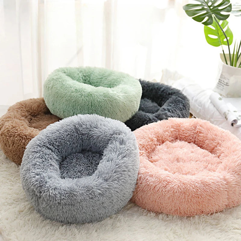 Nid Rond en Peluche Lavable pour Chats – Douillet & Chaleureux