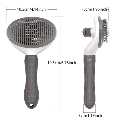 Brosse autonettoyante pour animaux