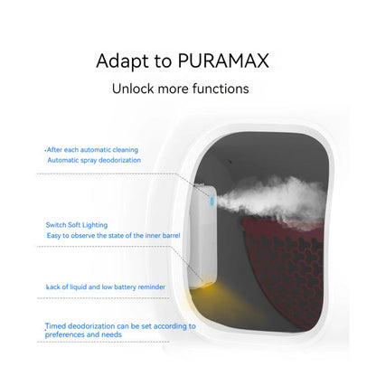 PETKIT PURA MAX bac à litière pour chat accessoires Original intelligent K3 éliminateur d'odeurs de pulvérisation N50 contrôle des odeurs de toilette pour chat nettoyage de l'air