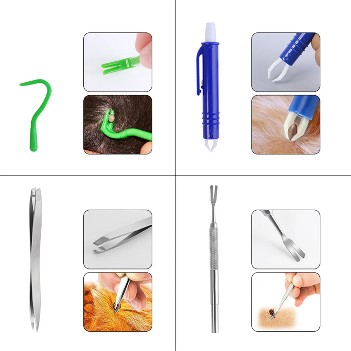 Outil de Retrait de Tiques pour Chats