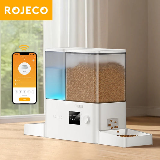 Mangeoire pour chats Automatique Connectée à distance 8,5 L ROJECO 
