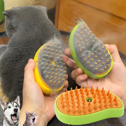 Brosse vapeur 3-en-1 pour chats