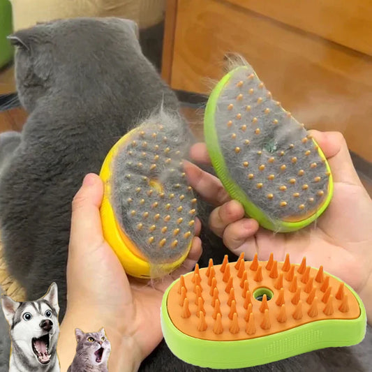 Brosse vapeur 3-en-1 pour chats