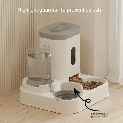 Distributeur automatique de nourriture pour chats avec Fontaine intégré