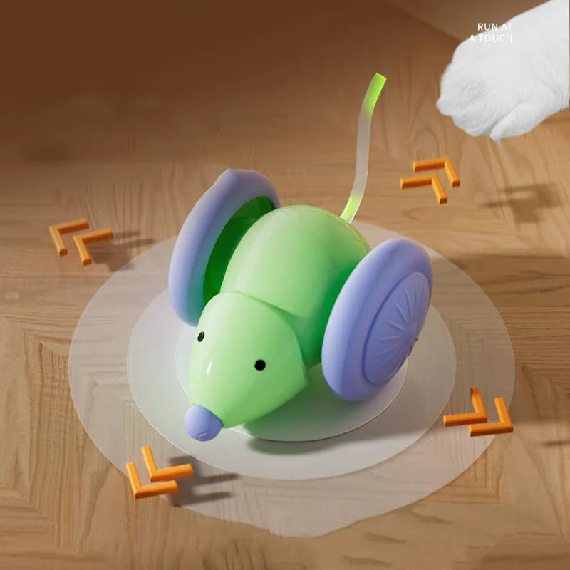 Souris Électrique Interactive pour Chats – Rechargeable & Intelligente