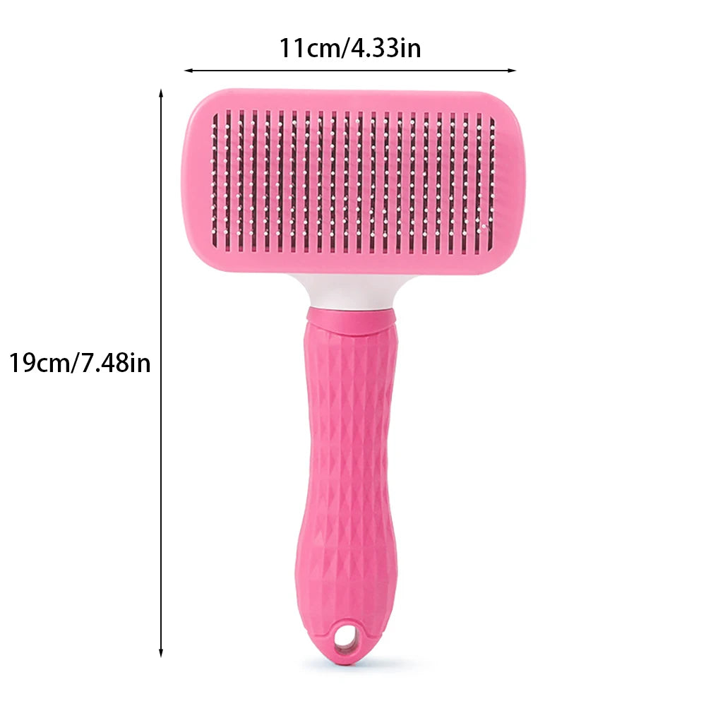 Brosse autonettoyante pour animaux