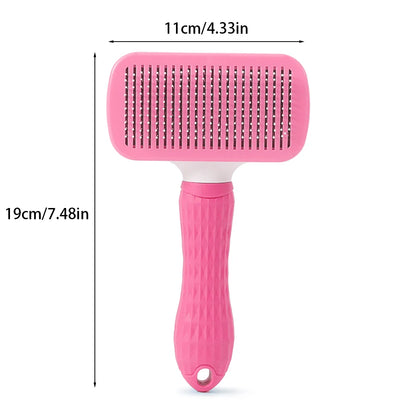 Brosse autonettoyante pour animaux