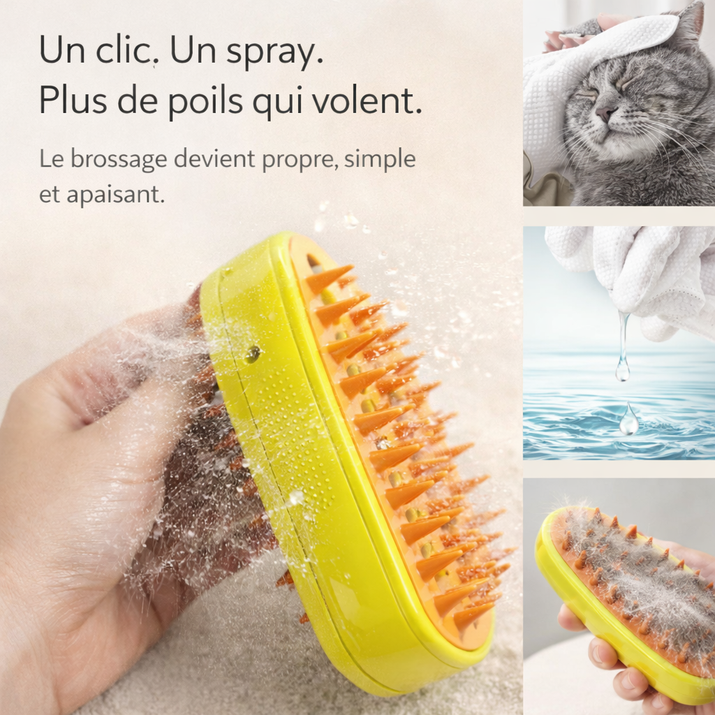 kit brosse et gants - Rituel Pelage Soyeux™ – Kit Vapeur